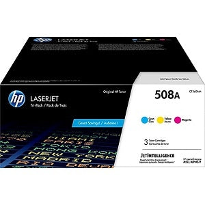 HP HP 508A CF360AM Cyan, Magenta, Yellow Toner Cartridge 3-pack