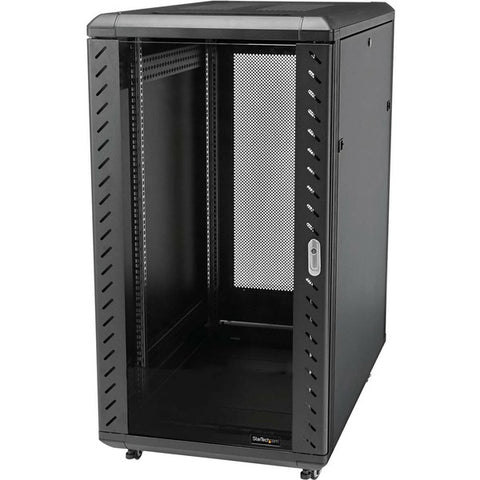 StarTech 25U 36in Knock-Down Server Rack Cabinet with Casters