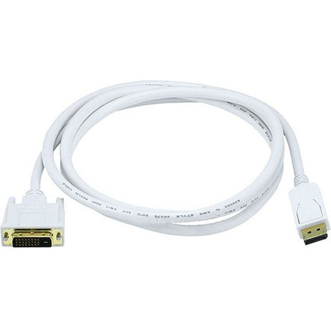 Monoprice, Inc 6ft 28AWG DisplayPort to DVI Cable - White