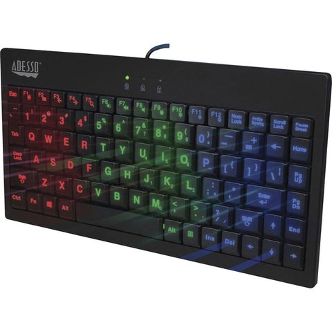 Adesso, Inc 3-Color Illuminated Mini Keyboard