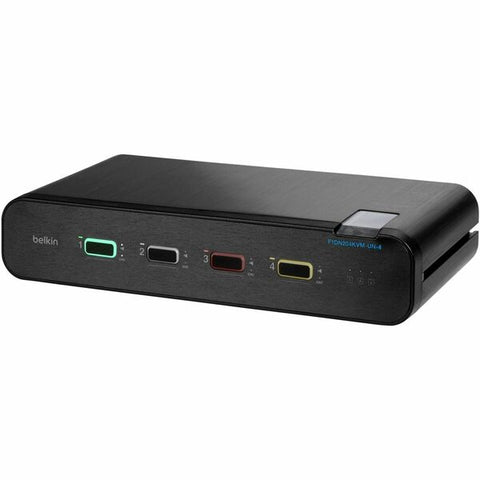 Belkin International, Inc Universal 2nd Gen Secure KVM Switch, 4-Port Dual Head w/ CAC