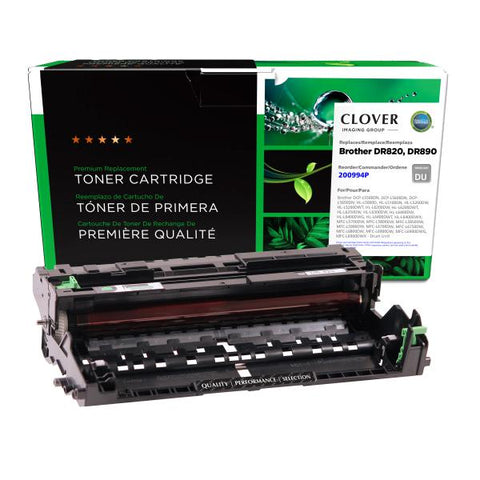 Clover Technologies Group, LLC Remanufactured Drum Unit for Brother DR820/DR890