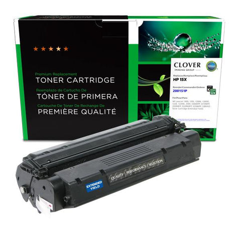 Clover Technologies Group, LLC Remanufactured Extended Yield Toner Cartridge (Alternative for HP C7115X 15X) (7500 Yield)