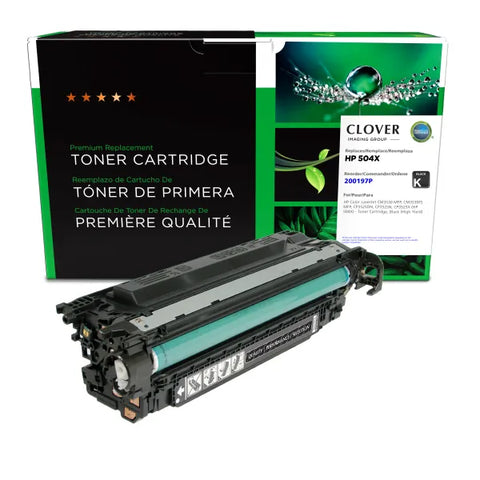 Clover Technologies Group, LLC Remanufactured High Yield Black Toner Cartridge (Alternative for HP CE250X 504X) (10500 Yield)