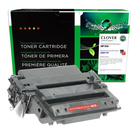 Clover Technologies Group, LLC Remanufactured MICR Toner Cartridge (Alternative for HP Q7551A 51X 02-81201-001) (6500 Yield)