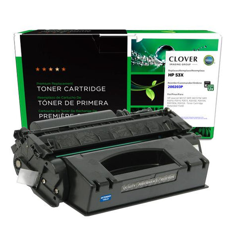 Clover Technologies Group, LLC Remanufactured Extended Yield Toner Cartridge (Alternative for HP Q7553X 53X) (10000 Yield)