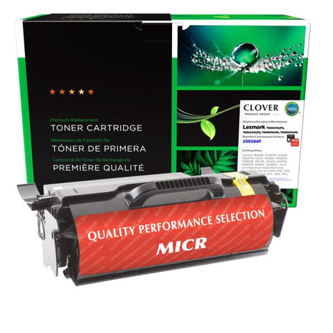 Clover Technologies Group, LLC Remanufactured High Yield MICR Toner Cartridge (Alternative for Lexmark T650H11A T650H21A) (25000 Yield)