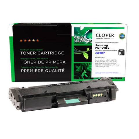 Clover Technologies Group, LLC Remanufactured High Yield Toner Cartridge (Alternative for Samsung MLT-D116L) (3000 Yield)