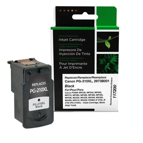 Clover Technologies Group, LLC Remanufactured High Yield Black Ink Cartridge (Alternative for Canon 2973B001 PG-210XL) (401 Yield)
