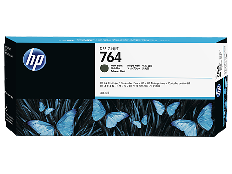 HP OEM HP 764 (C1Q17A) Inkjet, Black, 300 Yield
