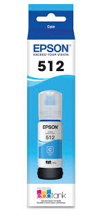Epson T512, Cyan Ink Bottle - Inkjet - Cyan - 5000 Pages - 70 mL