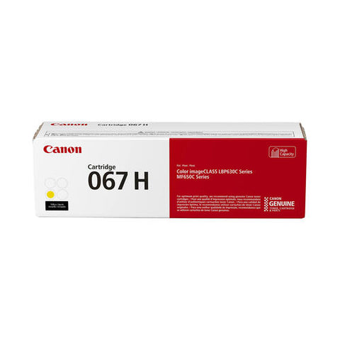 Canon, Inc Canon 067 H Toner Cartridge - High Capacity Yield - Yellow