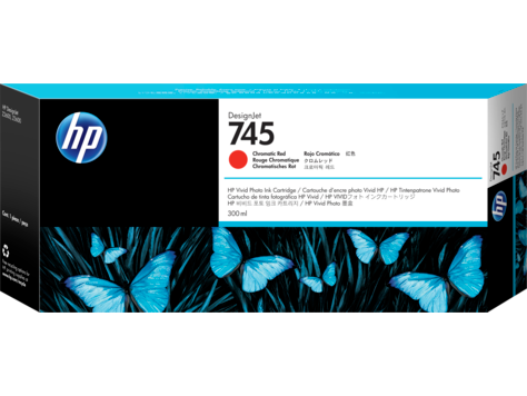 HP 745 (F9K00A) Chromatic Red Original Ink Cartridge (130 ml)