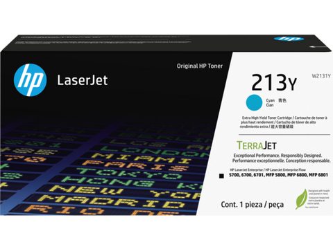 HP 213Y Extra High Yield Cyan LaserJet Toner Cartridge
