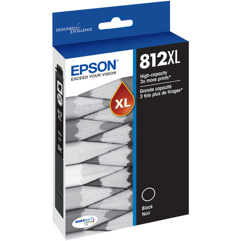 Epson T812XL, Black High-Capacity Ink Cartridge
