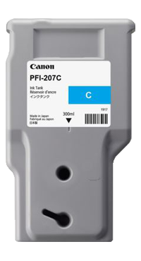 Canon, Inc INK PFI-207C PIGMENT CYAN - 300 ML