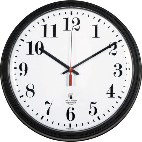 Chicago Lighthouse Industries Chicago Lighthouse 13-3/4" Quartz Contract Clock