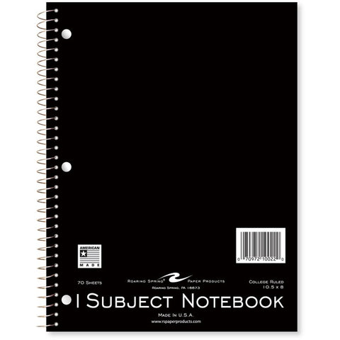 Roaring Spring Paper Products Roaring Spring 1-subject Spiral Notebook