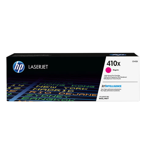 HP 410X (CF413X) Color LaserJet Pro M452 MFP M477 High Yield Magenta Original LaserJet Toner Cartridge (5000 Yield)
