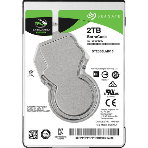 Seagate Technology BarraCuda Hard Drive 2 TB