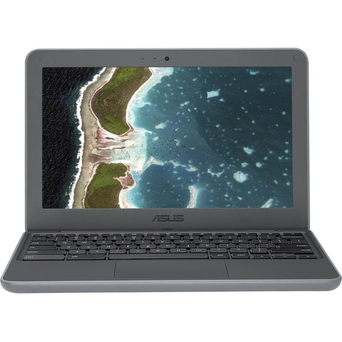 ASUS Computer International Asus Chromebook C202SA-Q1-CB 11.6" LCD Chromebook - Intel Celeron N3060 Dual-core (2 Core) 1.60 GHz - 4 GB LPDDR3 - 16 GB Flash Memory - Chrome OS - 1366 x 768 - Dark Gray