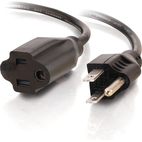C2G 6ft 18 AWG Outlet Saver Power Extension Cord (NEMA 5-15P to NEMA 5-15R)