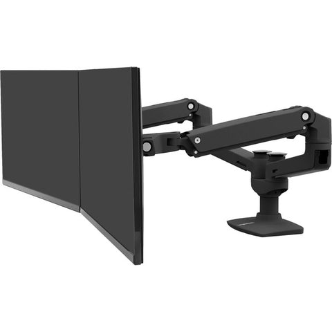 Ergotron, Inc LX Dual Side-by-Side Arm (Matte Black)