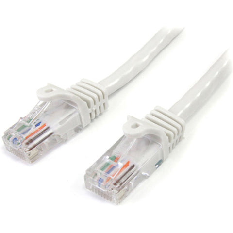 StarTech 15ft White Snagless Cat5 UTP Patch Cable