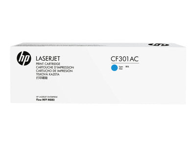 HP 827A (CF301AC) Color LaserJet Enterprise flow M880 MFP Cyan Original LaserJet Contract Toner Cartridge (32000 Yield)