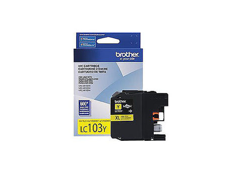 Brother MFC-J4310DW 4410DW 4510DW 4610DW 4710DW 6520DW 6720DW 6920DW High Yield Yellow Ink Cartridge (600 Yield)