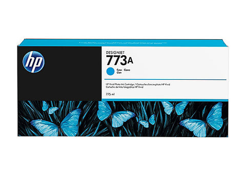 HP 773A (C1Q26A) Cyan Designjet Ink Cartridge (775 ml)
