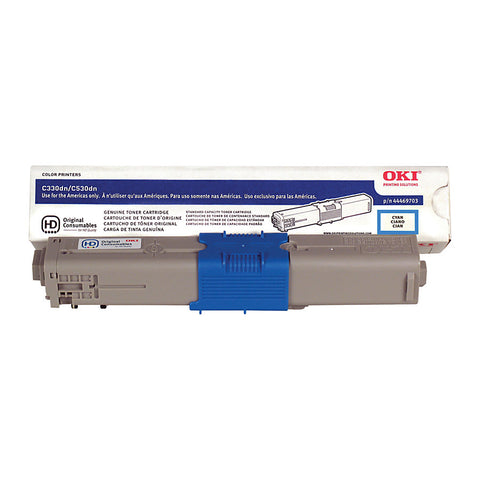 Oki C330 C331 C530 C531 MC361 MC362 MC561 MC562 Cyan Toner Cartridge (Type C17) (3000 Yield)