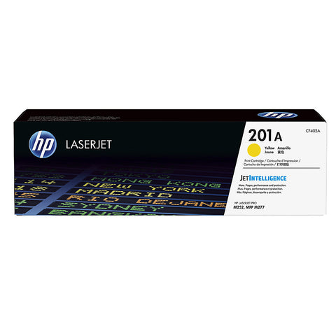HP 201A (CF402A) Color LaserJet Pro M252 MFP M277 Yellow Original LaserJet Toner Cartridge (1400 Yield)