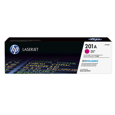 HP 201A (CF403A) Color LaserJet Pro M252 MFP M277 Magenta Original LaserJet Toner Cartridge (1400 Yield)