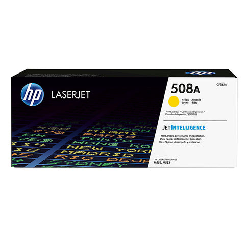 HP 508A (CF362A) Color LaserJet M552 M553 (Flow) MFP M577 Yellow Original LaserJet Toner Cartridge (5000 Yield)