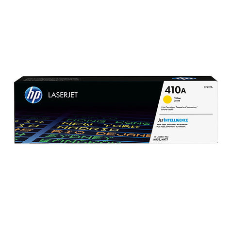 HP 410A (CF412A) Color LaserJet Pro M452 MFP M477 Yellow Original LaserJet Toner Cartridge (2300 Yield)