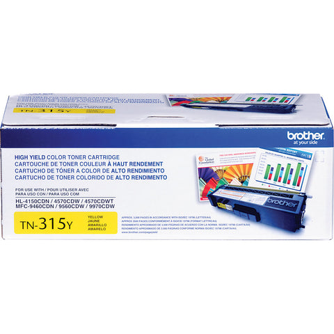 Brother HL-4150CDN 4570CDW 4570CDWT MFC-9460CDN 9560CDW 9970CDW High Yield Yellow Toner Cartridge (3500 Yield)