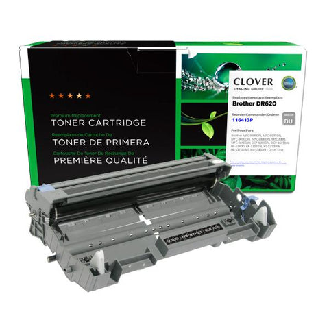 Clover Technologies Group, LLC Remanufactured Imaging Drum (Alternative for Brother DR620) (25000 Yield)