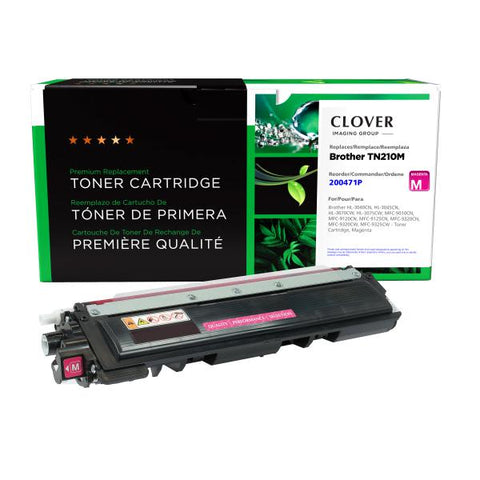 Clover Technologies Group, LLC Remanufactured Magenta Toner Cartridge for Brother TN210