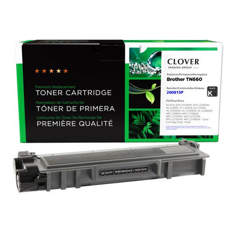 Clover Technologies Group, LLC Remanufactured High Yield Toner Cartridge for Brother TN660