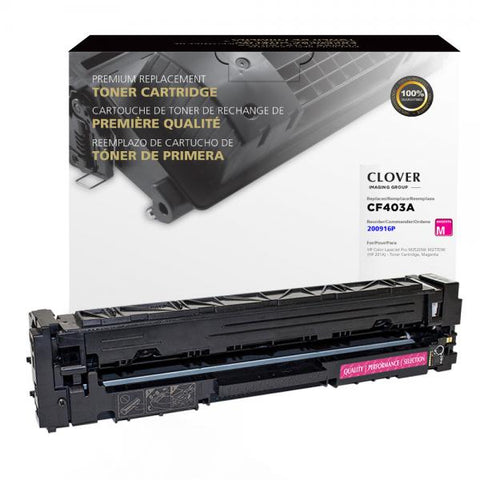 Clover Technologies Group, LLC Remanufactured Magenta Toner Cartridge (Alternative for HP CF403A 201A) (1400 Yield)