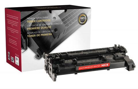 Clover Technologies Group, LLC Remanufactured MICR Toner Cartridge (Alternative for HP CF226A  26A) (3100 Yield)