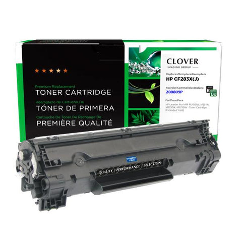 Clover Technologies Group, LLC Remanufactured Extended Yield Toner Cartridge for HP CF283X (HP 83X)