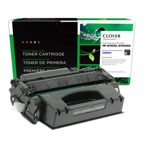 Clover Technologies Group, LLC Remanufactured High Yield Toner Cartridge for HP Q7553X (HP 53X)