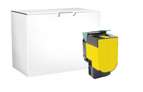 Clover Technologies Group, LLC High Yield Yellow Toner Cartridge for Lexmark CX410/CX510