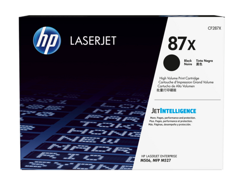HP 87X (CF287X) LaserJet Enterprise M506 (Flow) MFP M527 Pro M501 High Yield Black Original LaserJet Toner Cartridge (18000 Yield)