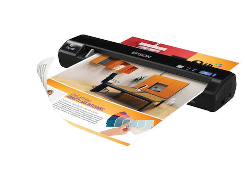 Epson WorkForce DS-40 Color Portable Scanner (8.5" x 36") (600 dpi) (48 Bit Internal/24 Bit External) (Duty 250) (USB) (Wireless)