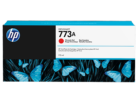 HP 773A (C1Q22A) Chromatic Red Designjet Ink Cartridge (775 ml)