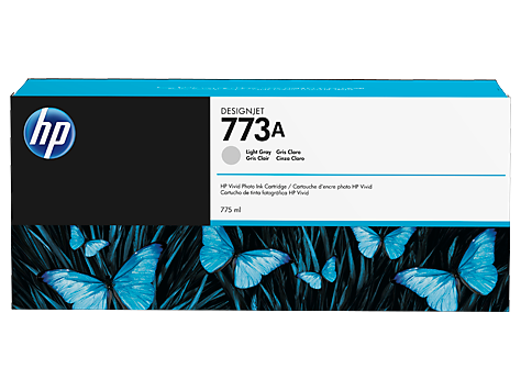 HP 773A (C1Q28A) Light Gray Designjet Ink Cartridge (775 ml)