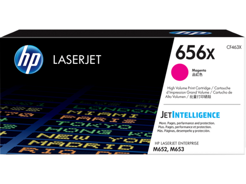 HP 656X (CF463X) Color LaserJet Enterprise M652 M653 High Yield Magenta Original LaserJet Toner Cartridge (22000 Yield)